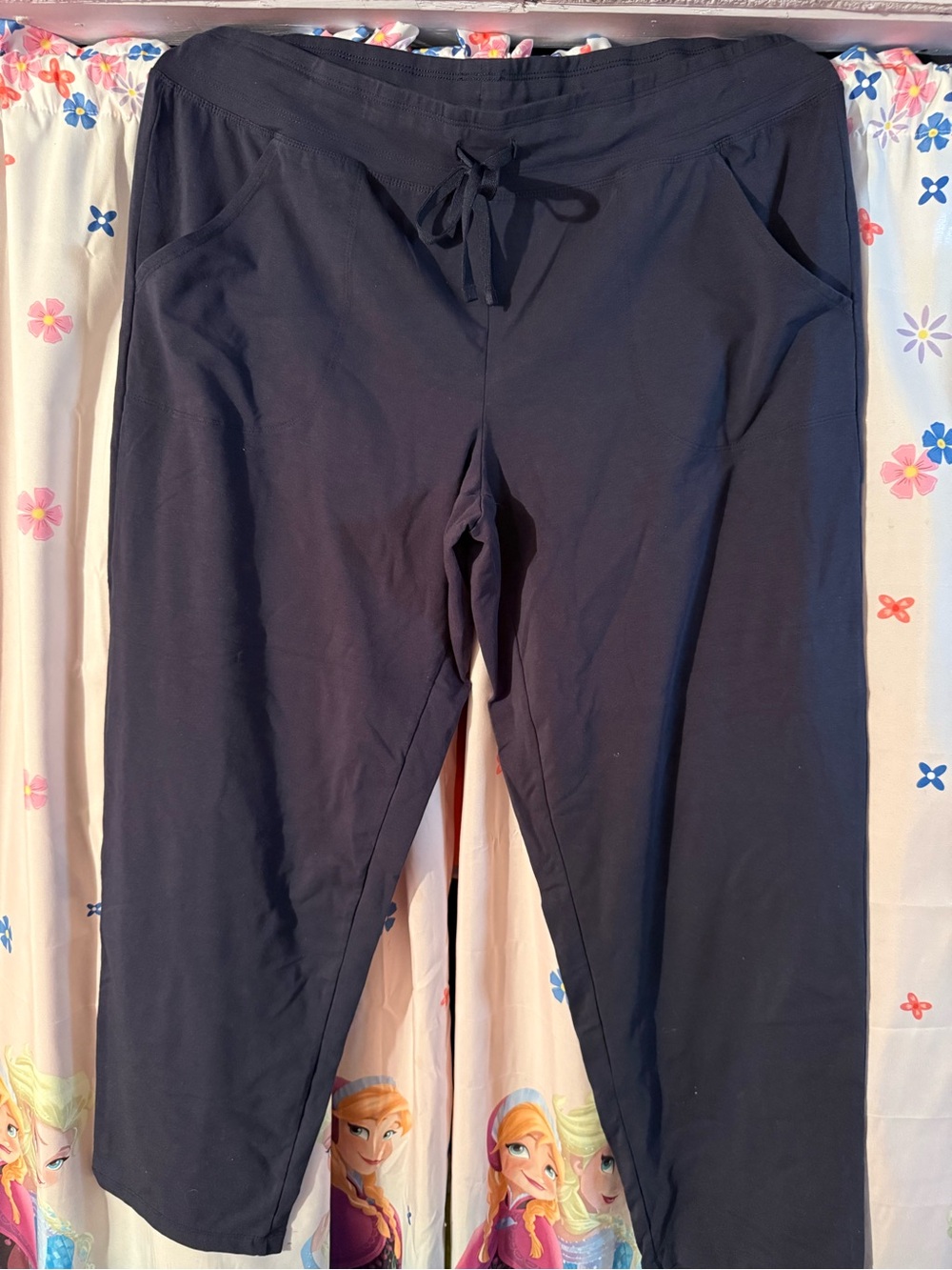 Athletic Works Black Drawstring Capris for Women